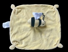 Burts Bees Baby Yellow Plush Bee Lovey Security Cotton Blanket Toy w Knot Ends 2