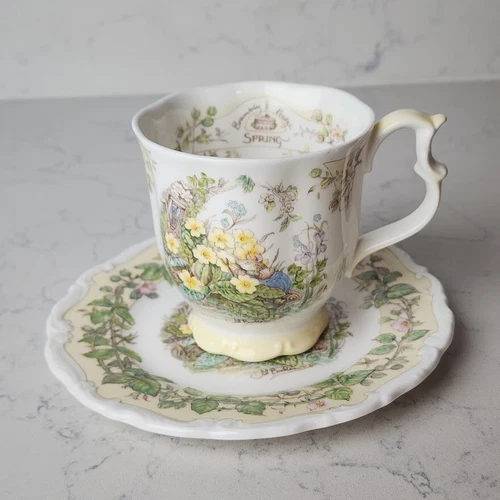 Royal Doulton Brambly Hedge Spring Teacup/Coffee Mug & Small Plate