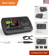 Pocket-Sized 3-in-1 Metronome Tuner with Jog Dial & Rechargeable Lithium Battery