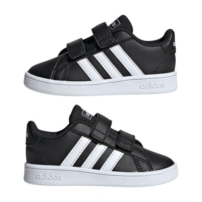 adidas Infants GRAND COURT I Shoes Trainers Black/White BNIB Size UK 6.5 - EF0117 | eBay UK