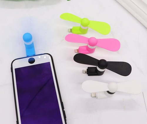 3-IN-1 MOBILE PHONE POWER MINI FAN cooling FOR iPhone 5 6 7 8 X micro B type C - Picture 42 of 42