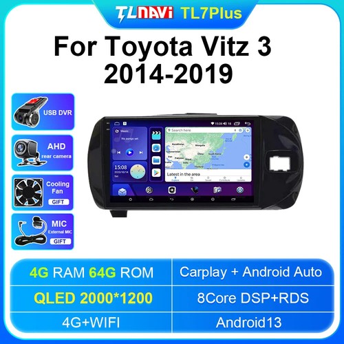 Android Wireless Carplay For Toyota Vitz 3 XP130 2014-2019 RHD Car Stereo Player - Picture 47 of 48
