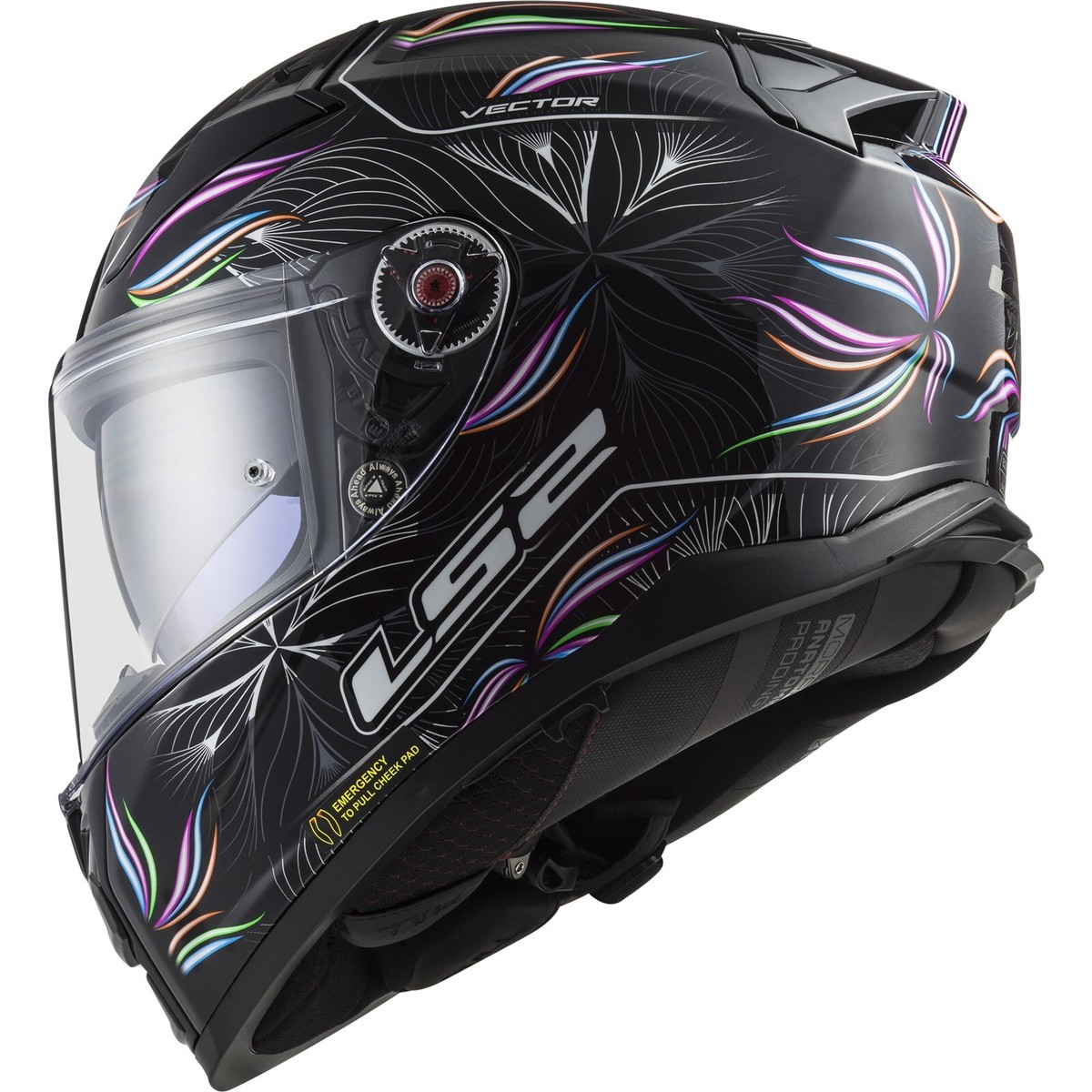 LS2 Motorcycle Helmet Size L Vector II 2 Tropical FF811 Integral