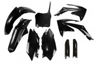 Set Plastics Motorradverkleidungen Crf 450R 2009 - 2010 Schwarz Ufo Full