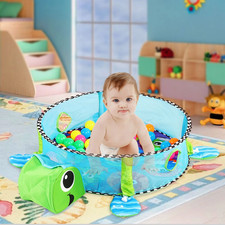 3-In-1 Baby Gym and Play Mat, Baby Activity with Ocean Ball Sensory Toys, 0-3...
