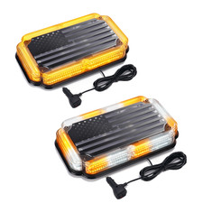 12 In Led Rooftop Beacon Strobe Light Emergency Safety Warning Wus Flag Pattern