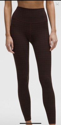 Lululemon Align High Rise Pant 28'' Size 2 Glow Grid Lava Cake Multi- NWOT- NEW