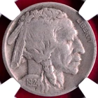 NGC VF-25! 1924-D BUFFALO NICKEL