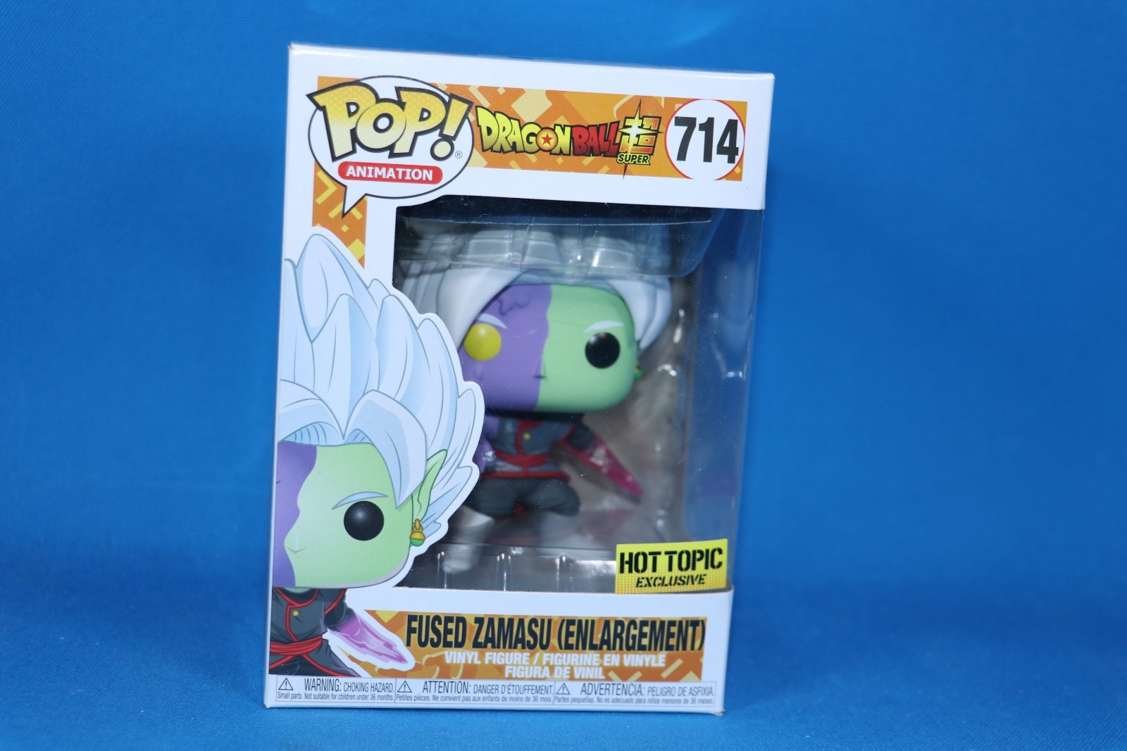 Funko Pop Dragonball Fused Zamasu Enlargement #714 Hot Topic Exclusive + Protect