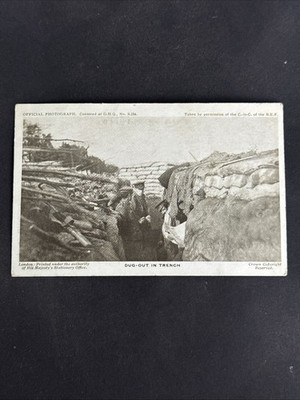 Antike Postkarte 1914-1918 Erster Weltkrieg True Life - ''Im Graben ausgegraben''