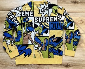 SUPREME SS'20 Cartoon Sweater Preowned Excellent Condition Sz Medium-Authentic