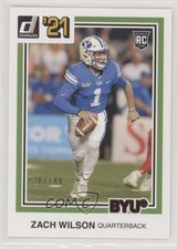 2021 Panini Chronicles Draft Picks Donruss Retro Red 30/149 Zach Wilson #35 no9