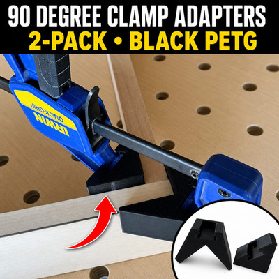 2-Pack 90 Degree Corner Clamp Adapters Compatible with Irwin Quick-Grip