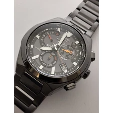 Citizen Wristwatch Attesa E610-T008739 ATP53-2704 Solar Chronograph Black Analog
