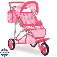 Dolls To Play Baby Doll Stroller Jogger Style 3 Wheels Toy Play, 