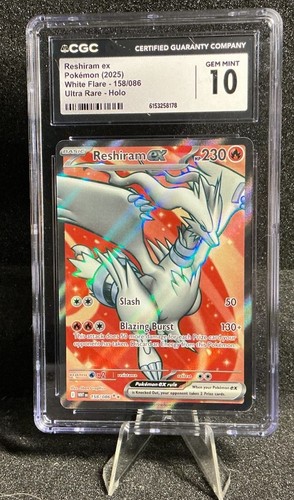 Reshiram ex graded CGC 10 for sale on eBay