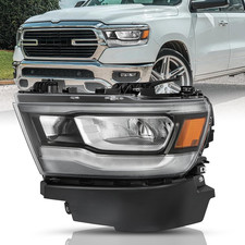 Led Headlight Assembly Fit For 2019-2024 Dodge Ram 1500, Factory Type Direct Rep