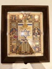 Vintage Judaica Wall Mount Music Box by Swiss THORENS— State of Israel