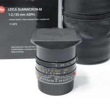 Leica Summicron-M 35mm f/2 ASPH Black 11673 6Bit M Mount Lens from Japan D0707