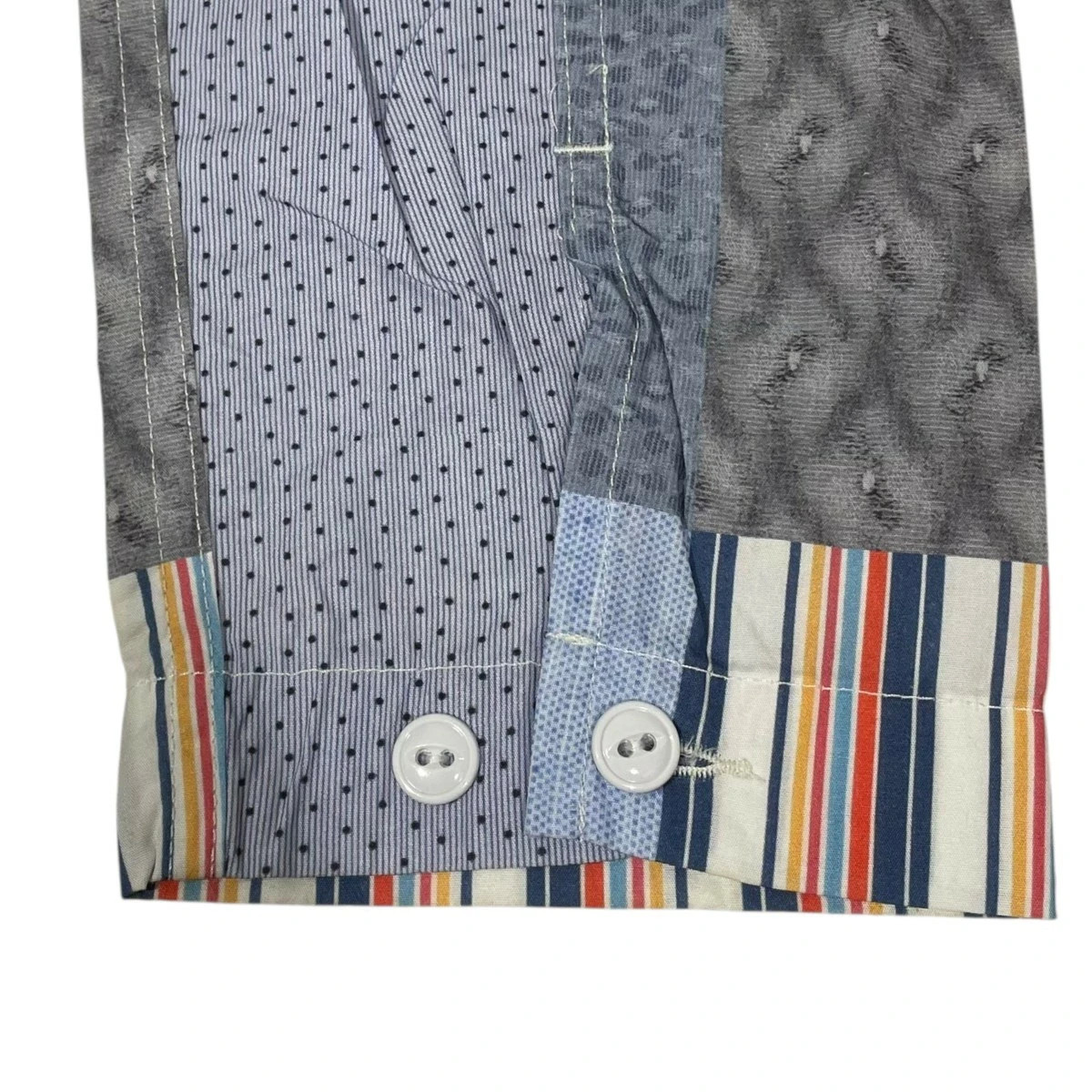 Engineered Garments Multi  Square Patchwork Print… - image 4