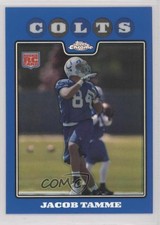 2008 Topps Chrome Blue Refractor Jacob Tamme #TC220 Rookie RC