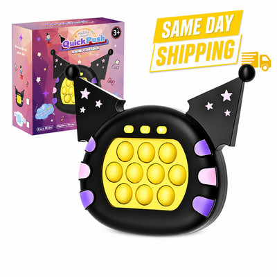 Quick Push Pop Game Console Fidget Toy LED Memory Puzzle Handheld Kids Adult