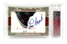 LOU BROCK AUTO ~ 2018 LEAF HALL OF FAME BASEBALL CUT SIGNATURE ~ CARDINALS