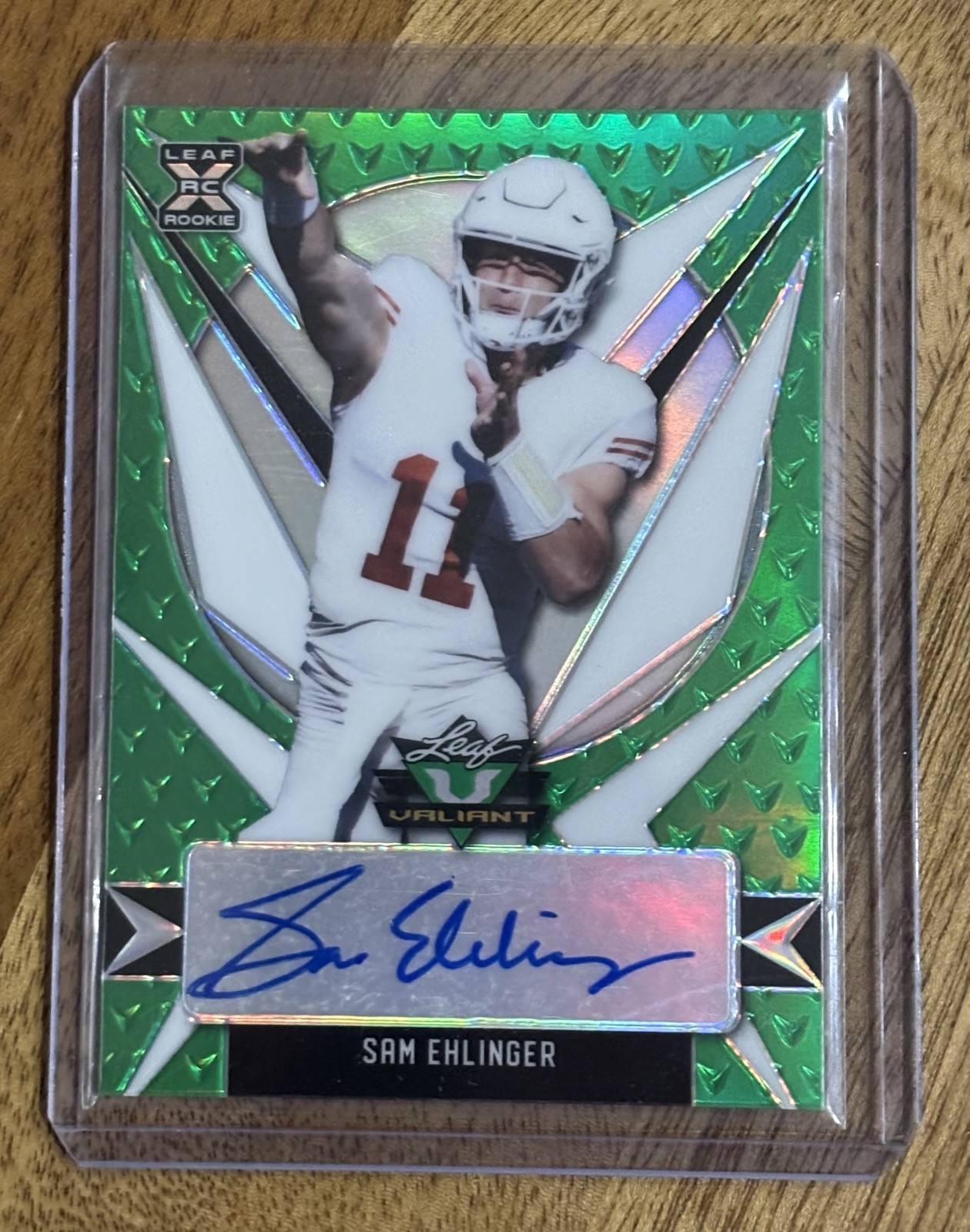 2021 Leaf Valiant - Sam Ehlinger #BA-SE1 /99 (AU, RC)
