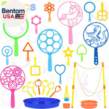 27 Pcs Big Bubble Wands Toys Set, Giant Bubbl...