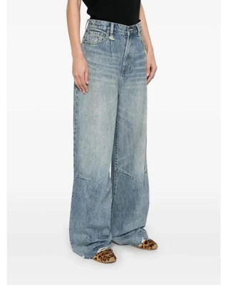 NWT ~ R13 Wayne Articulated Knee Jeans in Lena Blue Size 25