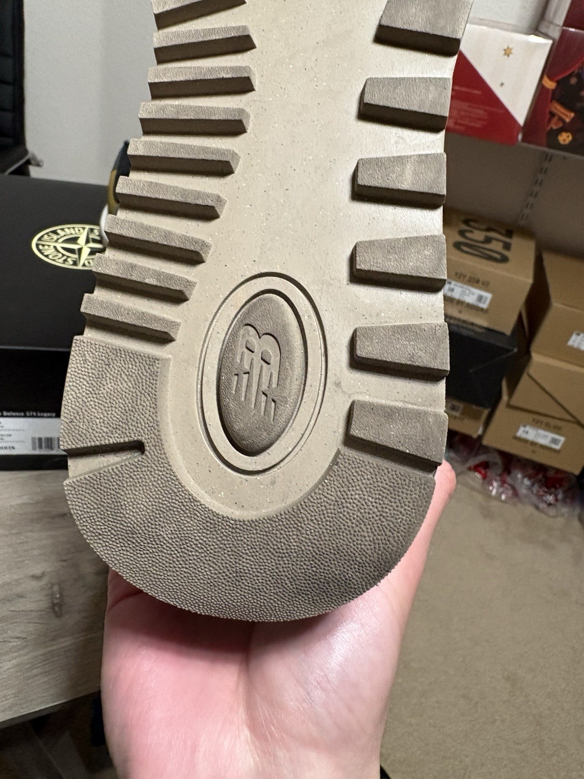 Size 11 - CLEAN New Balance 574 Legacy Stone Island Light Green thumbnail 6