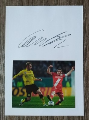A522 Andreas Lambertz Fortuna Düsseldorf autograph on cardboard