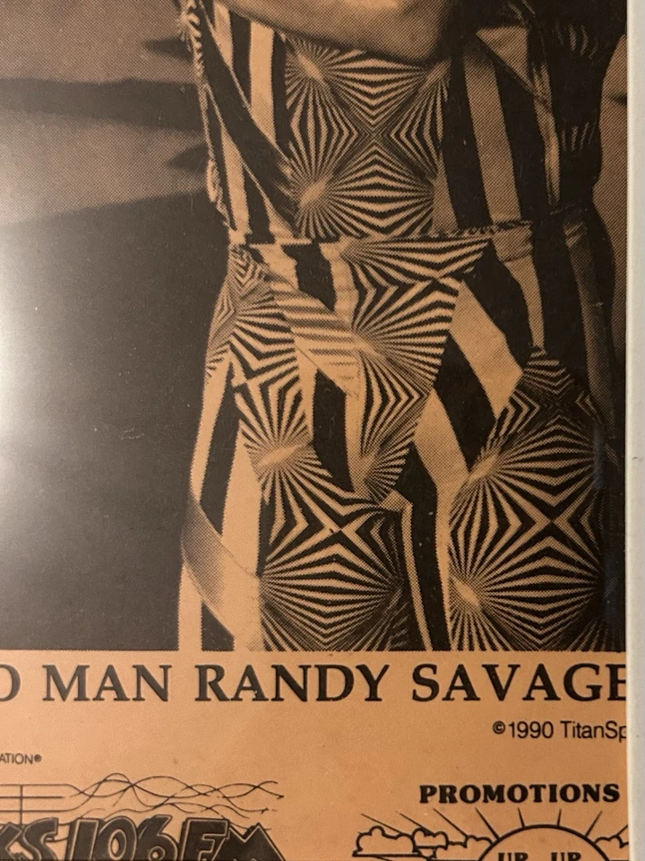 Foto promocional WWF Macho Man Randy Savage, da coleção pessoal, emoldurada - Imagem 4 de 4