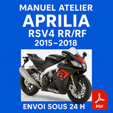 Manuel Atelier Aprilia RSV4 RR/RF 2015-2018 Revue Technique Moto RMT CD PDF