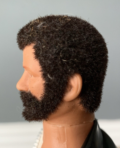 Figura de barba pelo flocado negro réplica GI Joe vintage Fairland Toy 12" años 70 - Imagen 7 de 16