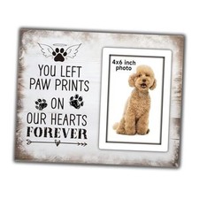 Memorial Pet Picture Frame Sympathy Gifts for Loss of Loved Pet, Bereavement
