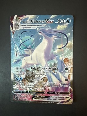 Ice Rider Calyrex VMAX (Alternate Art Secret) 203/198 Swsh06: Sword & Shield NM