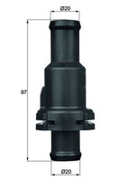 Mahle Th 5 80 Thermostat KüHlmittel FüR Vw Audi Seat