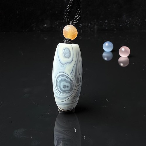 🌟🔥🚀Rare China Inner Mongolia Gobi Eye Rough Agate Specimen Pendant