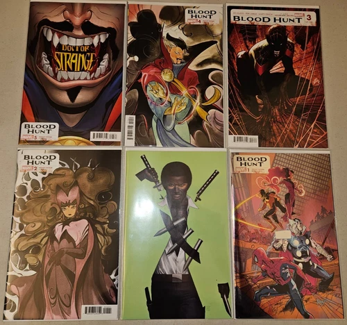Blood Hunt #1-5 + #1 Variant (2024 Complete Marvel series) 1 2 3 4 5 Lot set*