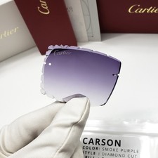 Cartier Custom Diamond Cut Replacement Lenses for C Decor Sunglasses Glasses