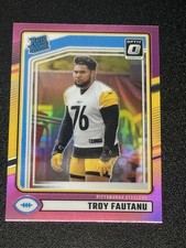 2024 Donruss #360 Troy Fautanu Optic Rated Rookies Preview Pink