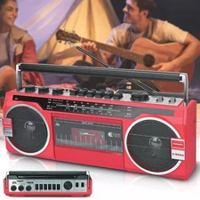 Cassette Radio Player MP3 & Recorder Bluetooth Speaker Retro Radio AM/FM/SW/USB