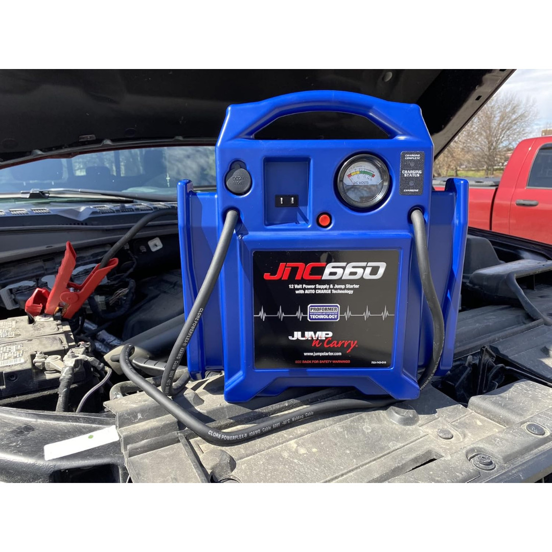 Clore Automotive Jump-N-Carry JNC660 1700 Peak Amp 12 Volt Jump Starter , Blue