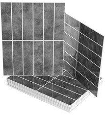 Art3d Peel Stick Backsplash 10-Sheet Ash Grey Faux Stone Tile 7.2 Sq Ft