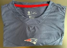 Nike New England Patriots Pullover Mens Size XXL Blue On Field Apparel New $65