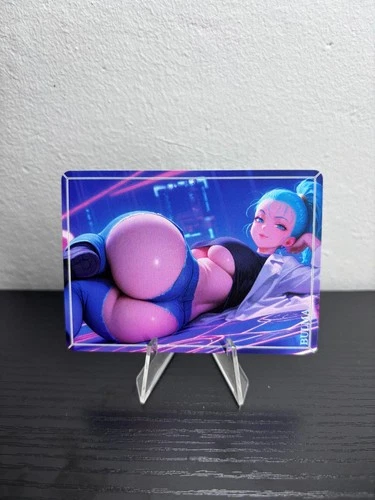 Tarjeta Bulma Dragonball Waifu TCG Arte Completo Waifu Leyendas Goddess Story