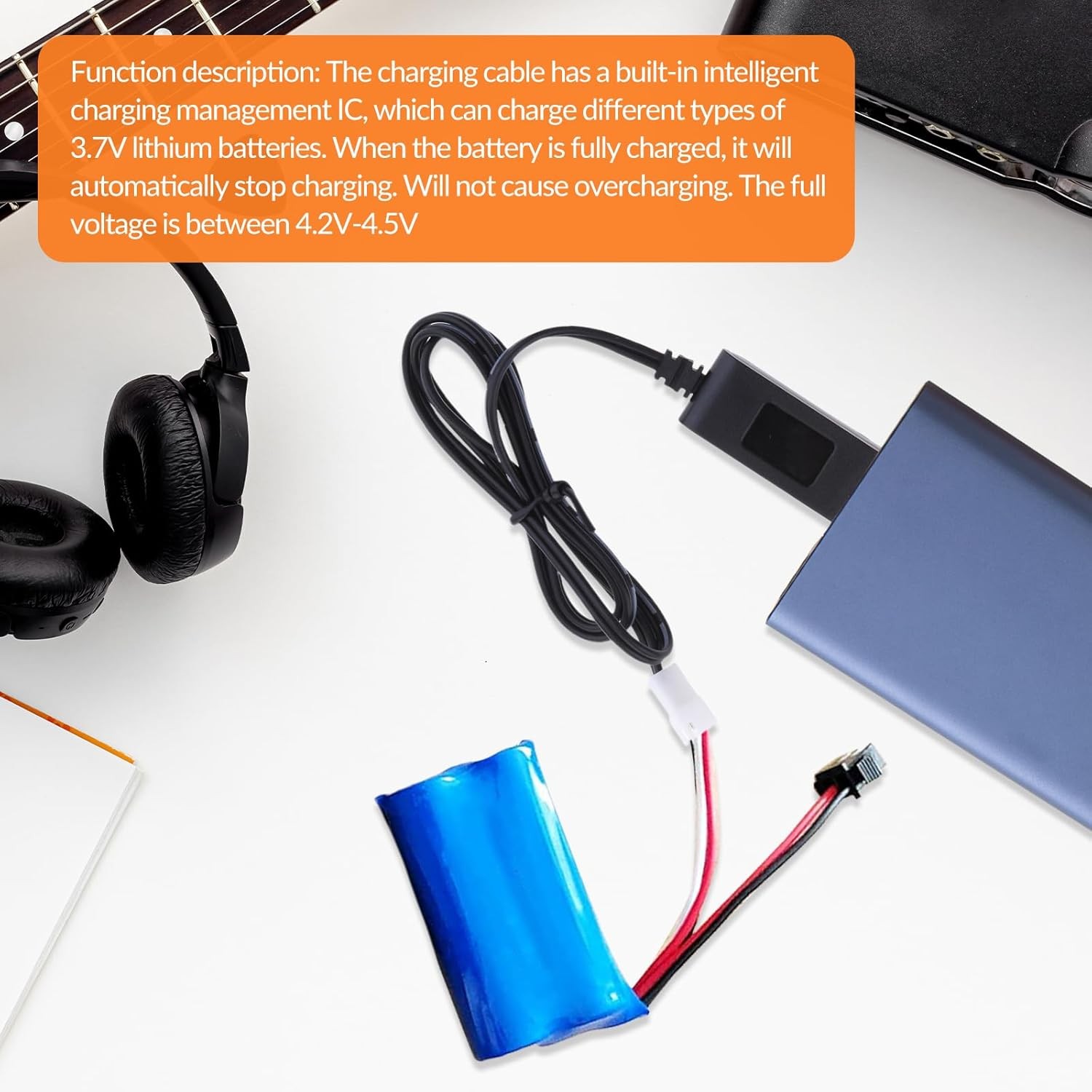 Gazechimp 3.7v battery charger Replacement for Carrera Mario Remote black 