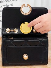 Folding Handbag Hook Hanger Bag Clip Handbag Purse Holder Hook Table Color