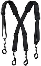 Tactical Suspenders Police Suspenders for Duty Belt with Durable Suspender Loop